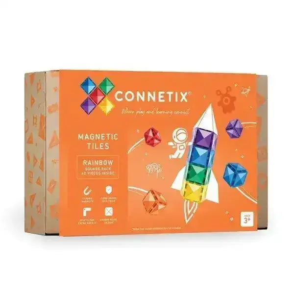 Connetix Rainbow Square Pack 42 Piece - Toybox Tales