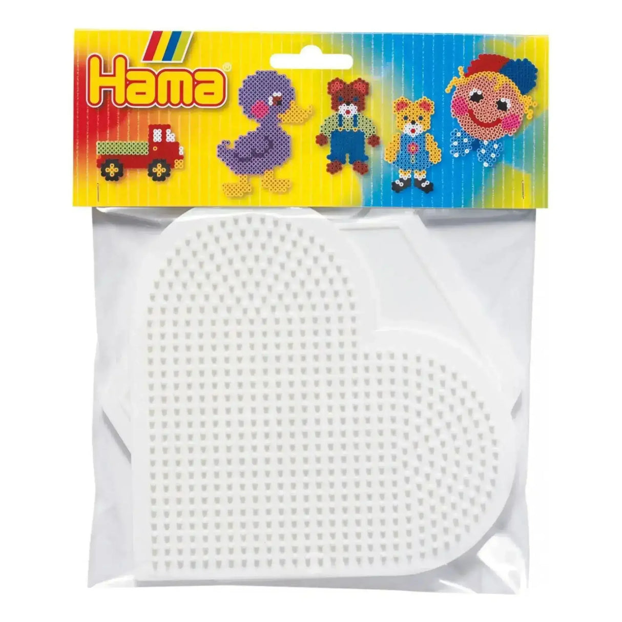 HAMA Pegboard Bag - Large Heart and Hexagon - Toybox Tales