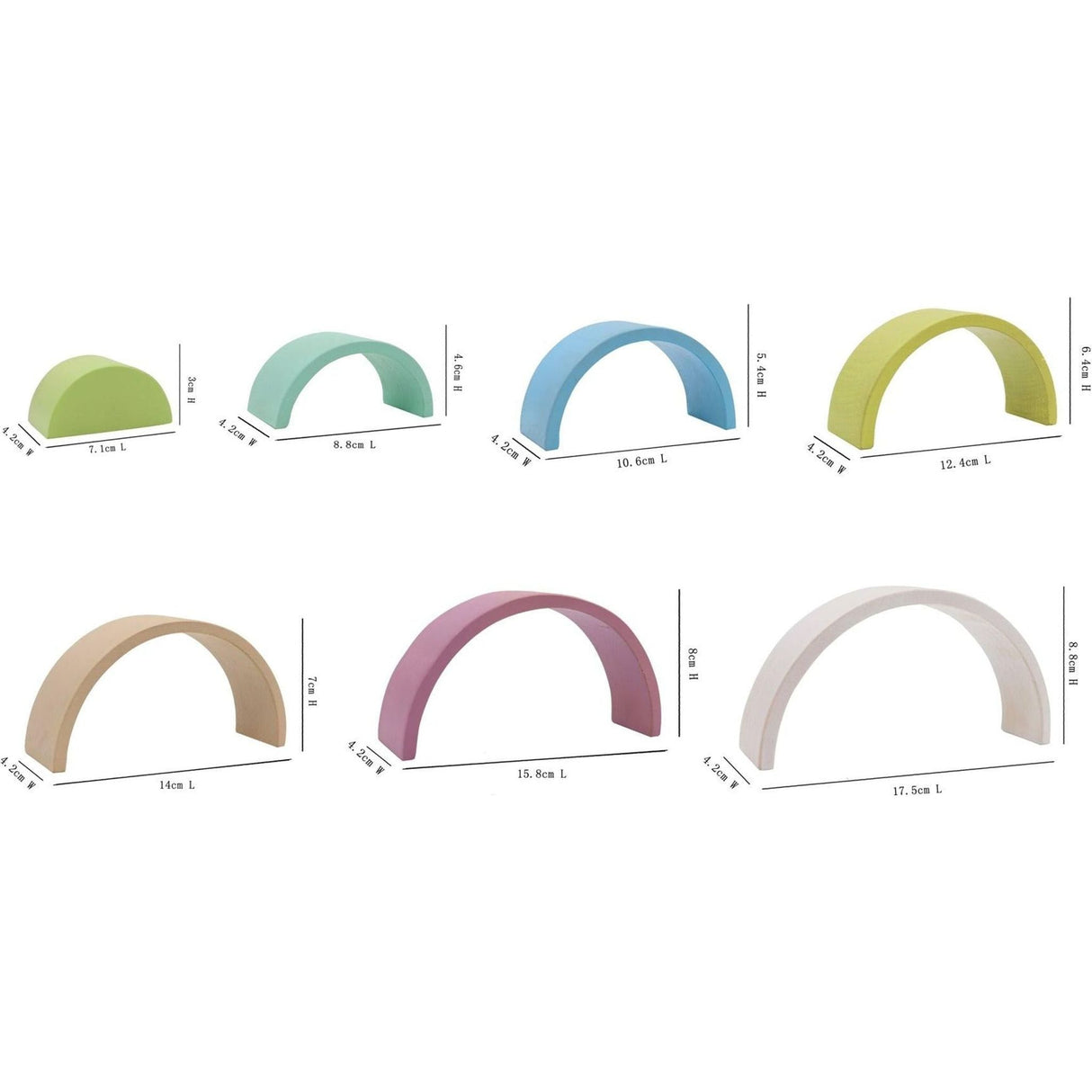 Kaper Kidz - Wooden Stacking Rainbow - Toybox Tales