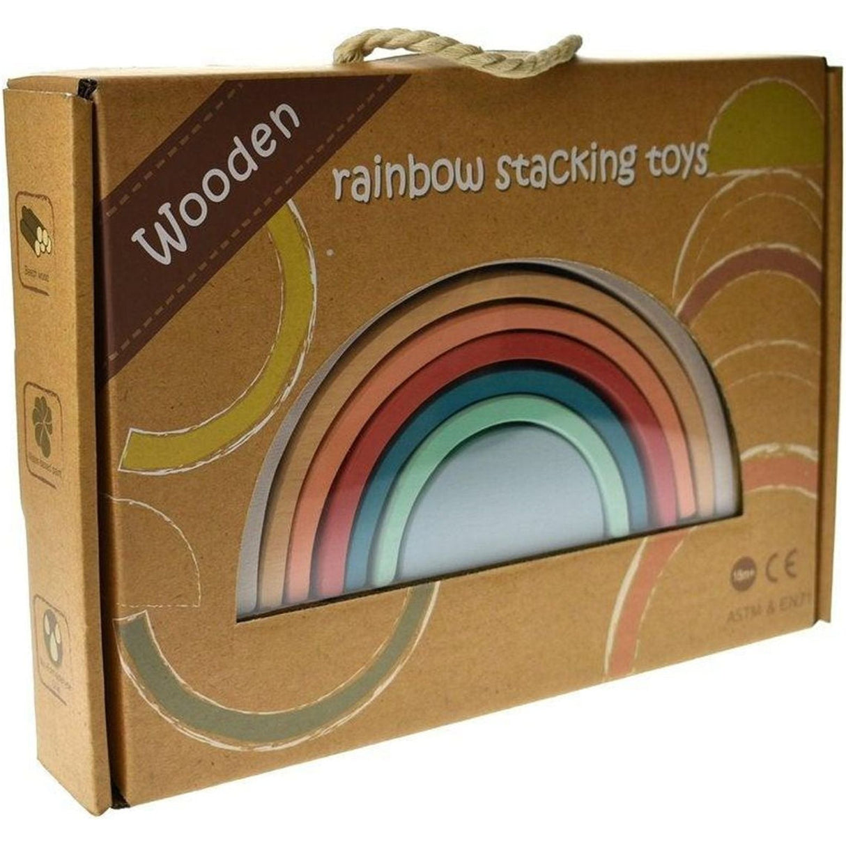 Kaper Kidz - Wooden Stacking Rainbow - Toybox Tales