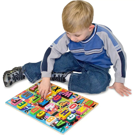 Melissa & Doug- Jumbo ABC Chunky Puzzle - 26pc - Toybox Tales