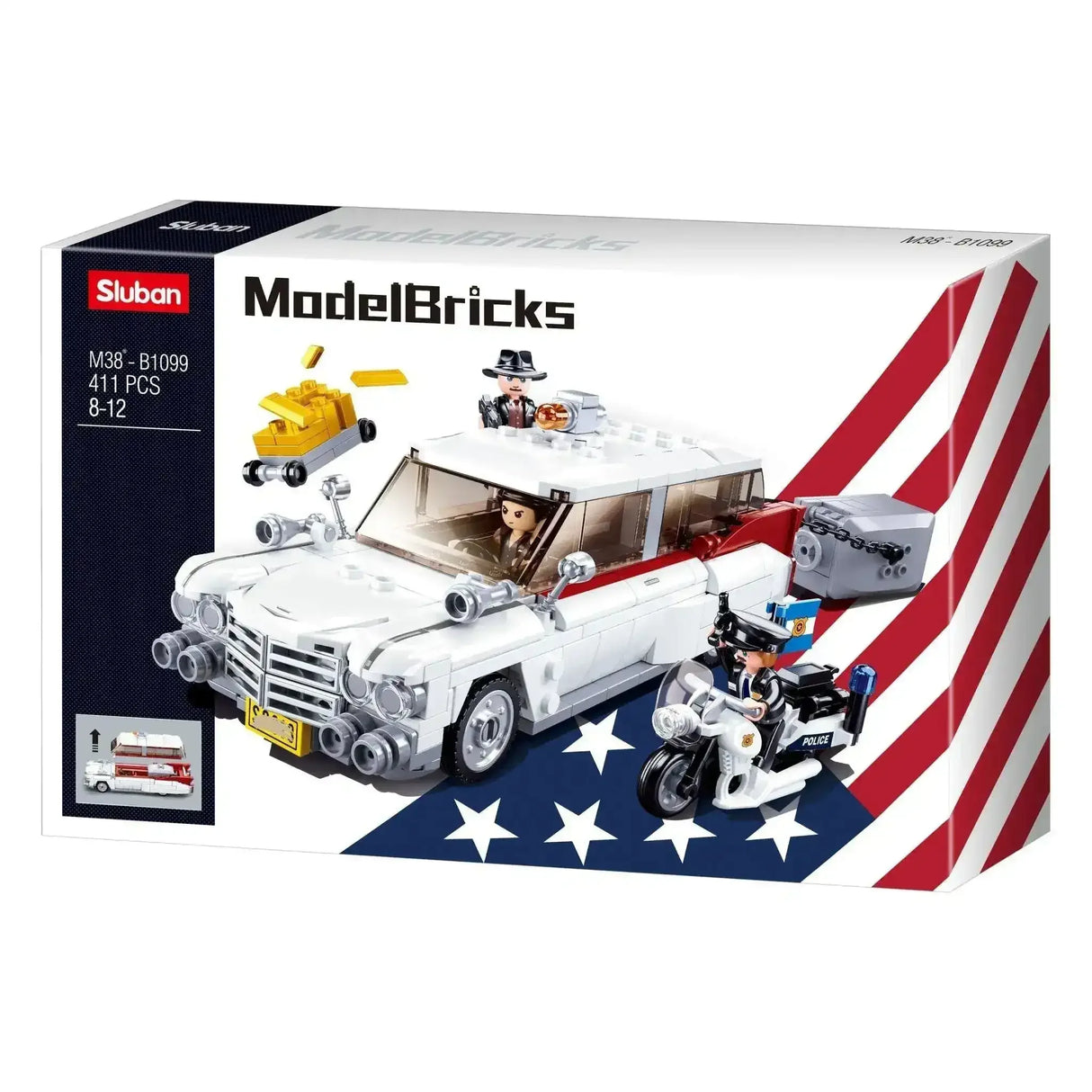 Sluban Old School Ambulance 411 Pcs - Toybox Tales