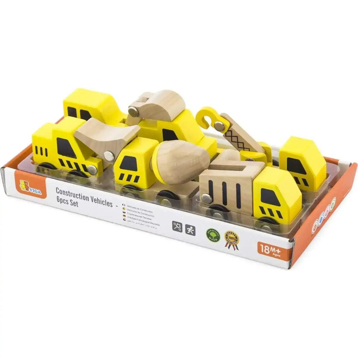 Wooden Construction Vehicle Set - Toybox Tales