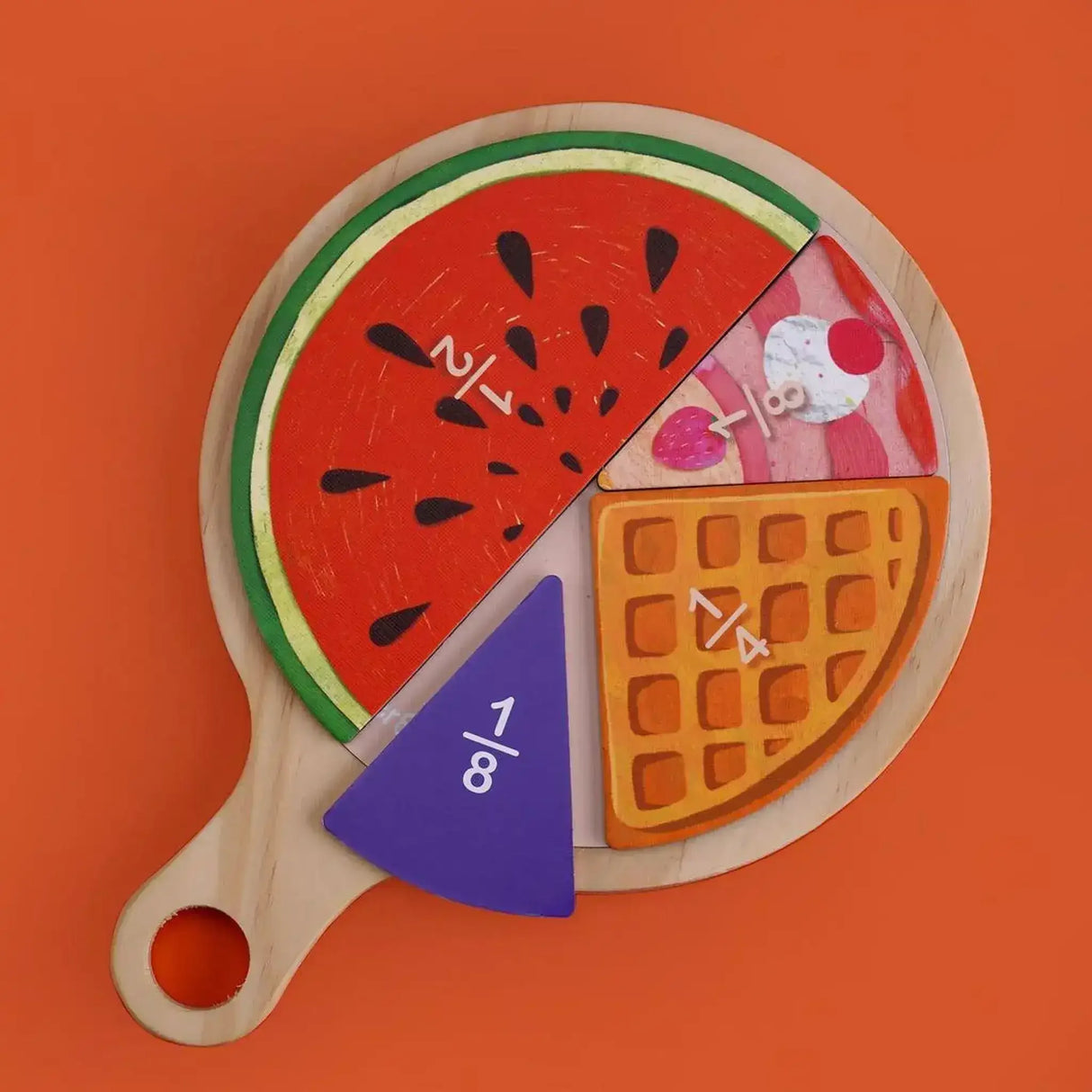 Yummy Food Fraction Board - Toybox Tales