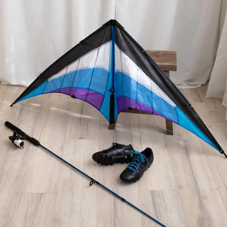 Zephyr stunt kite in flight
