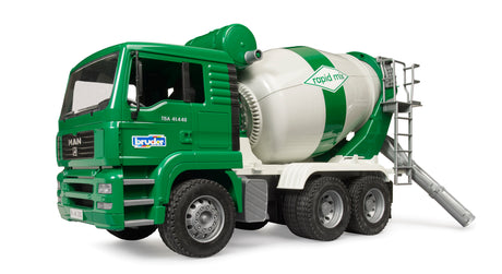 Bruder MAN TGA Cement Mixer Truck rear discharge chutes