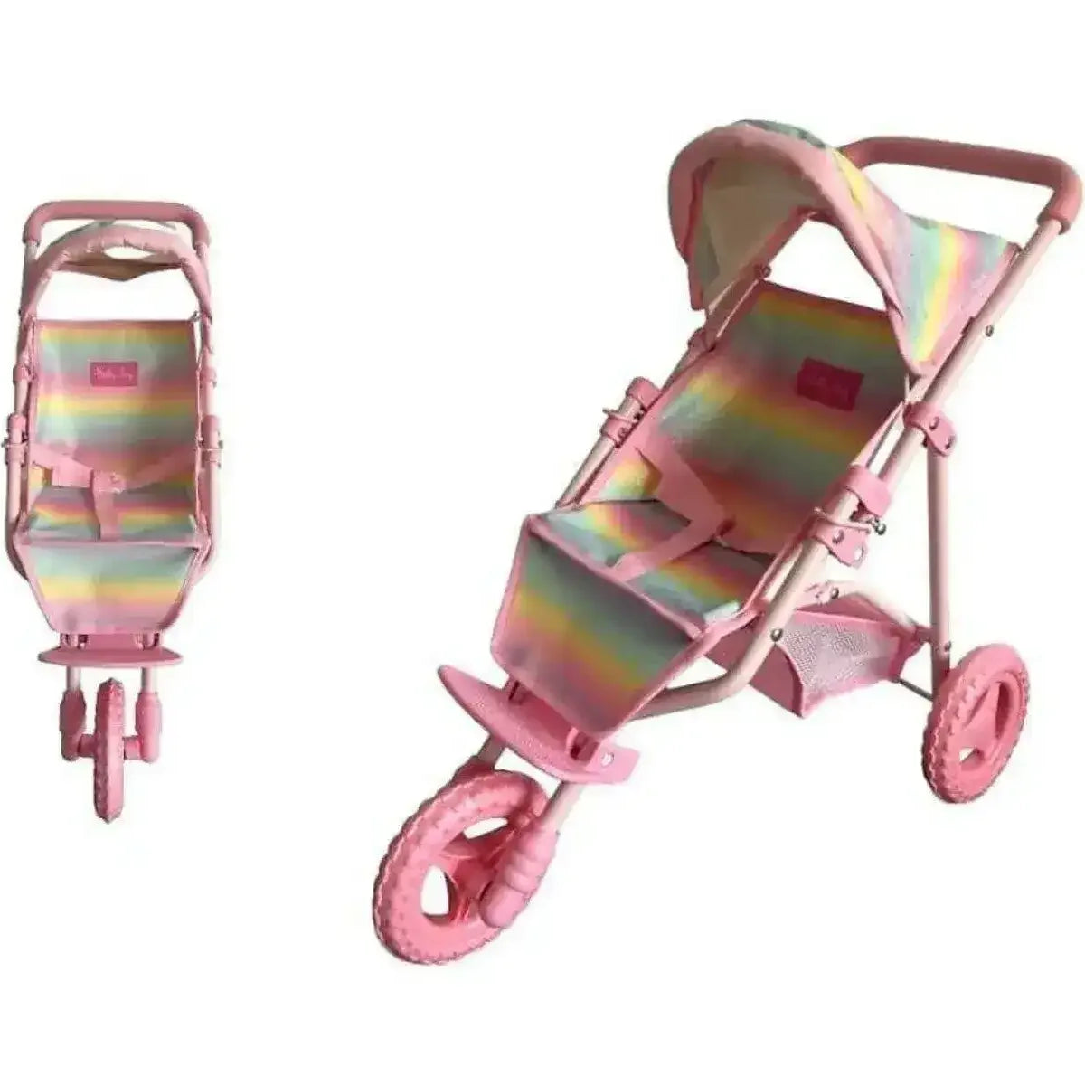 Sally Fay Rainbow Jogger Pram – Toybox Tales