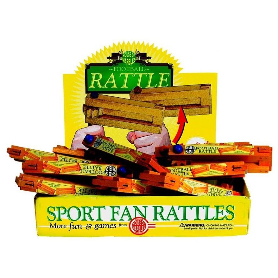 House of Marbles Wooden Sports Fan Rattle