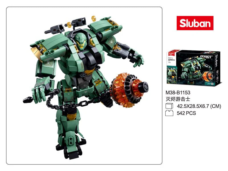 Sluban | P.R. Mecha Green 542 Pcs