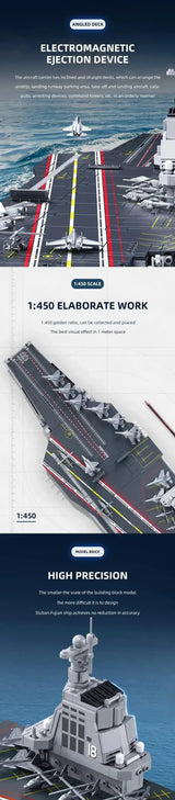 Sluban | Aircraft Carrier Fujian 1:450 Scale 1312Pcs - Toybox Tales