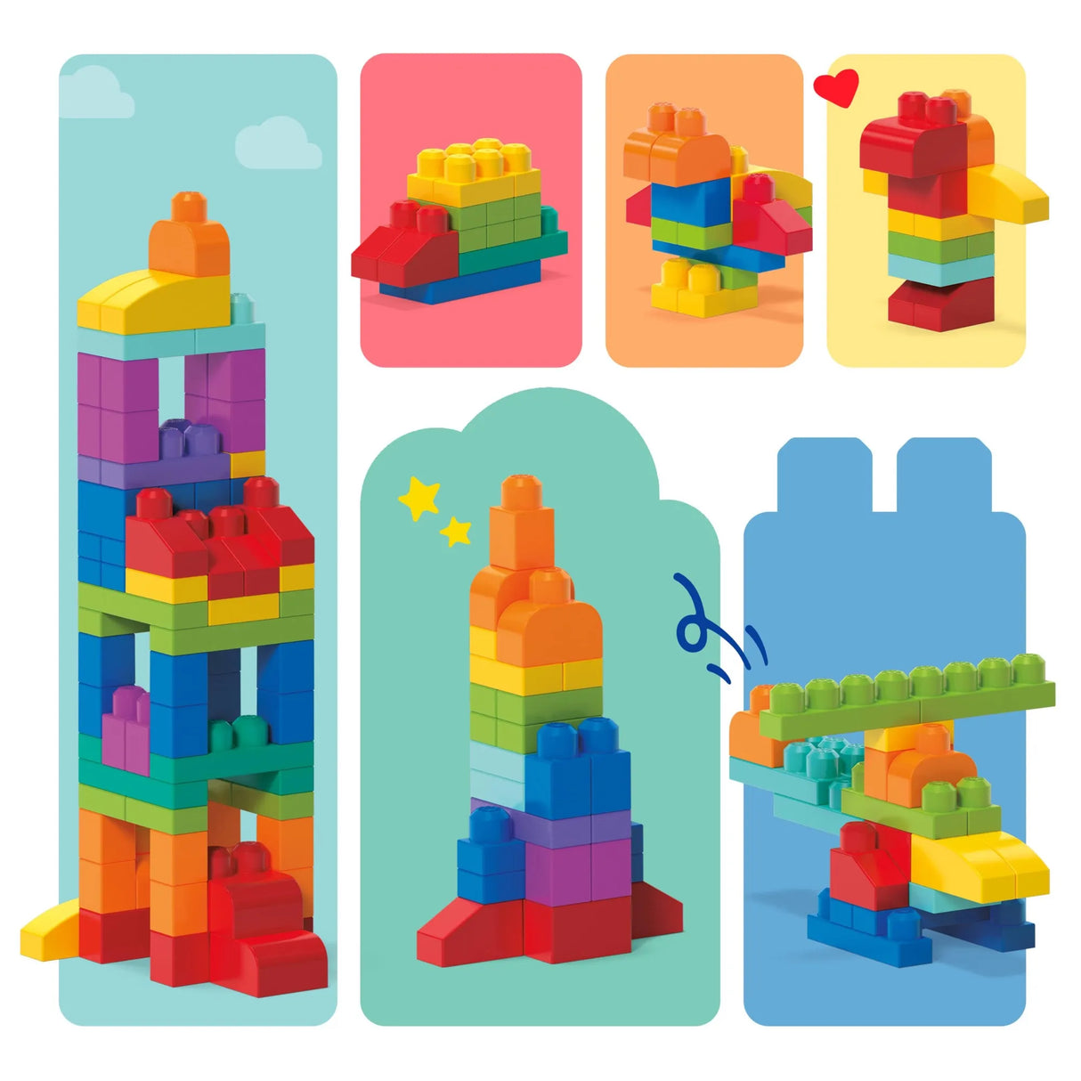 Mega Bloks | 80 Piece Classic Building Bag