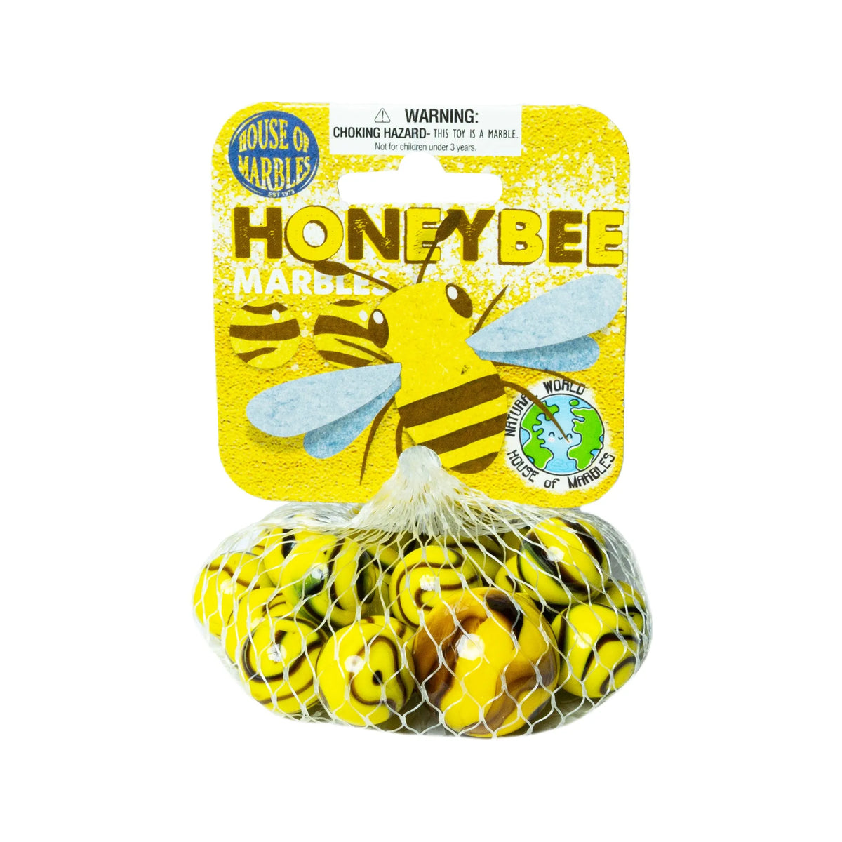 Honeybee Net Bag of  Marbles - Toybox Tales