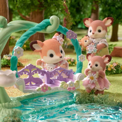 Sylvanian Families | Deer Babies | Floral Swing Set