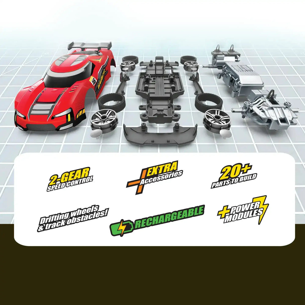Exost | Build 2 Drive - Radical Racer - Toybox Tales