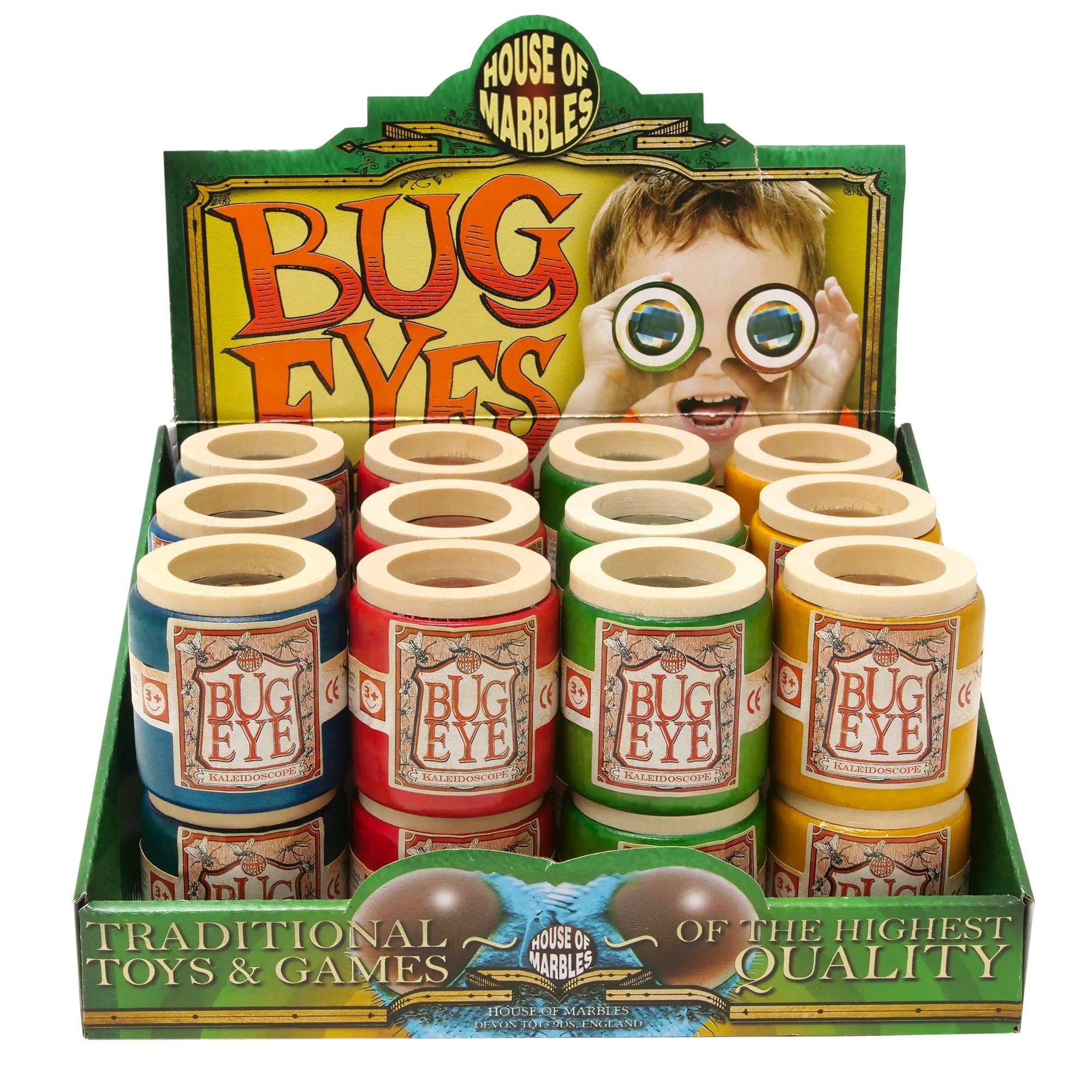 Bug Eye Wooden Kaleidoscope - Toybox Tales