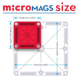 Magna-Tiles - microMAGS Travel Set - 26 Piece Set - Toybox Tales
