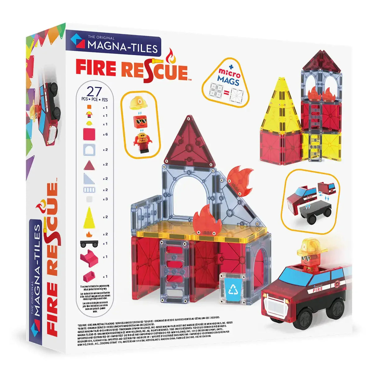 Magna-Tiles | Fire Rescue 27 Piece