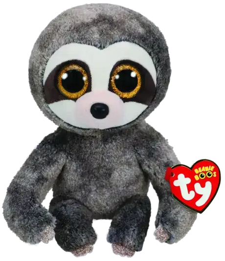 TY Beanie Boos | Dangler the Grey Sloth | Medium - Toybox Tales
