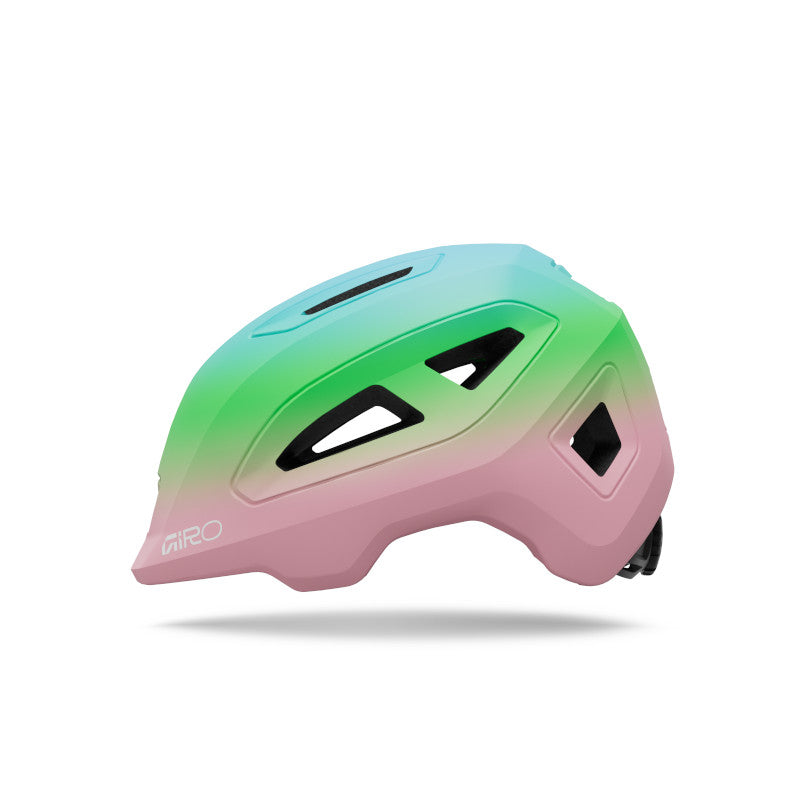 Giro Scamp II Matt Light Pink Green side view