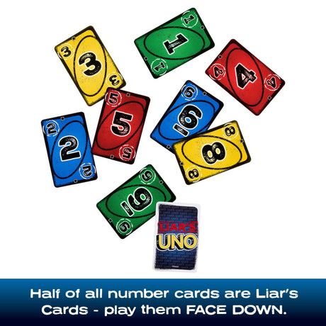 Liar's UNO card game contents
