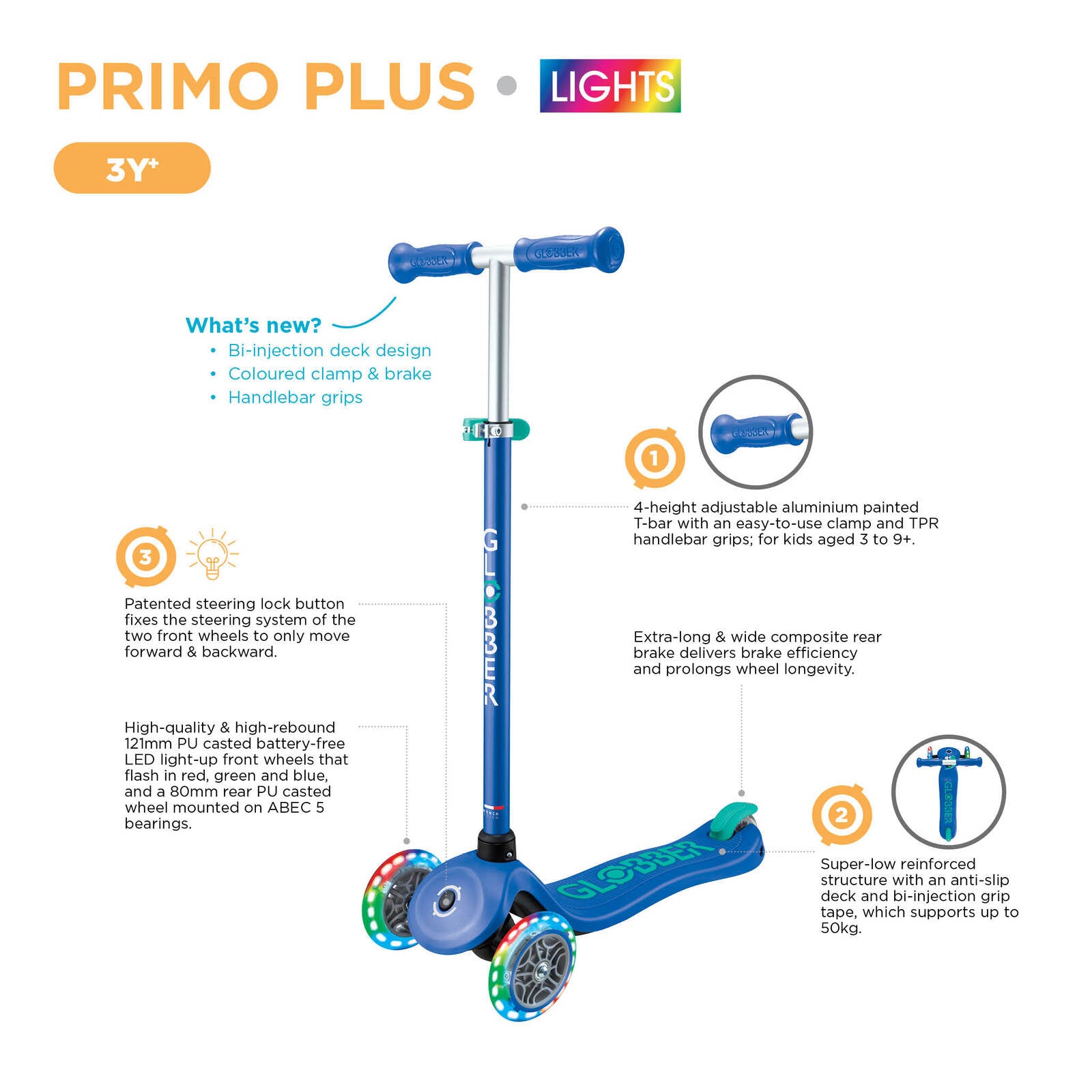 Globber | Primo Plus with Lights