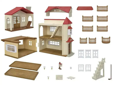 Sylvanian Families - Red Roof Country Home with Attic - Toybox Tales