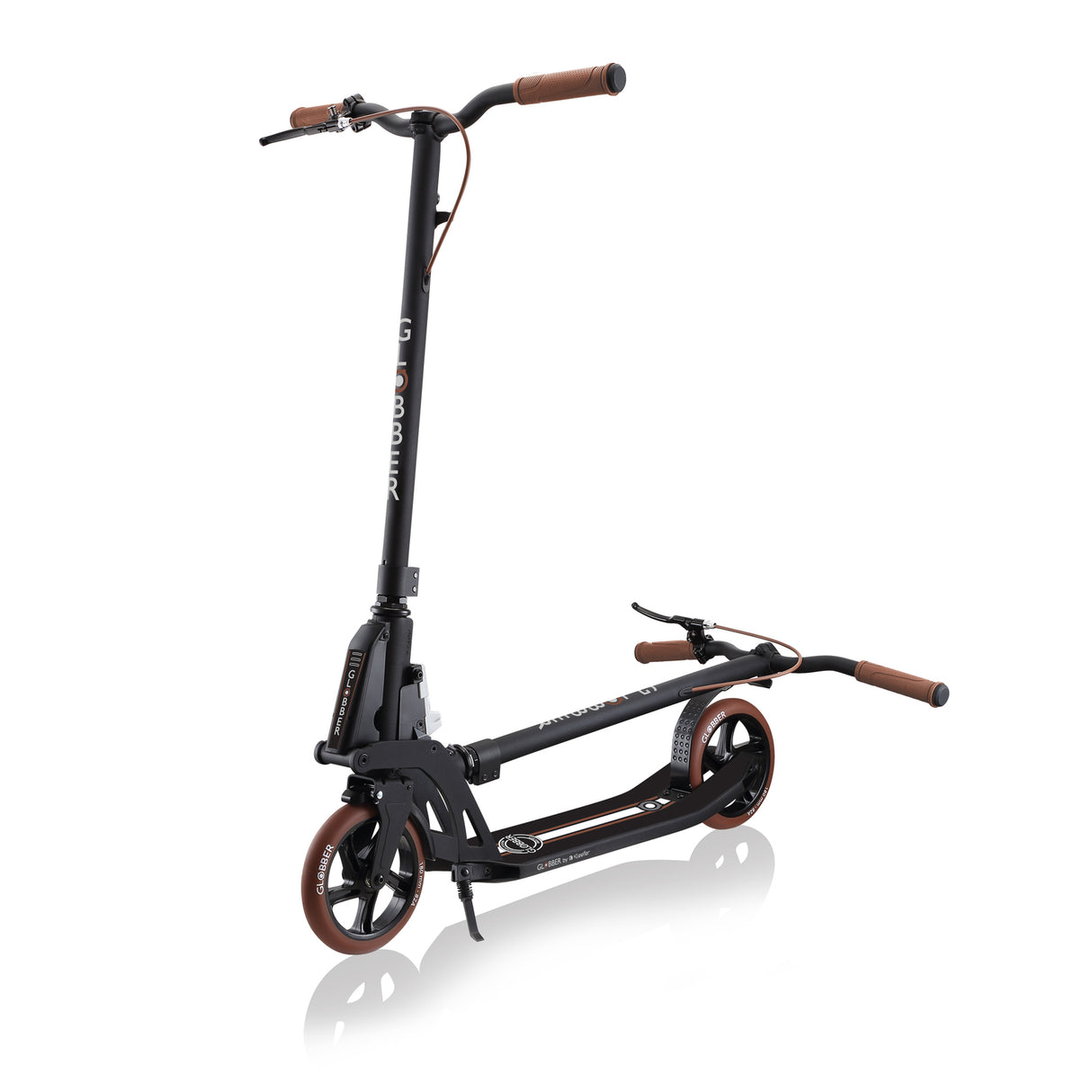 Globber ONE K 180 Deluxe Scooter w Handbrake - Vintage Black