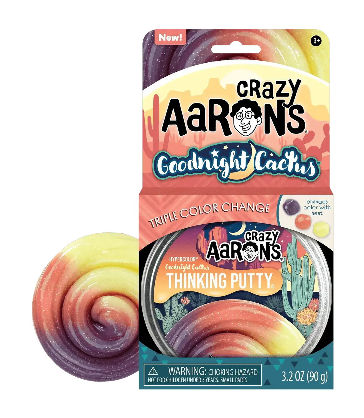 Crazy Aaron's Putty Goodnight Cactus - Trendsetters - Toybox Tales