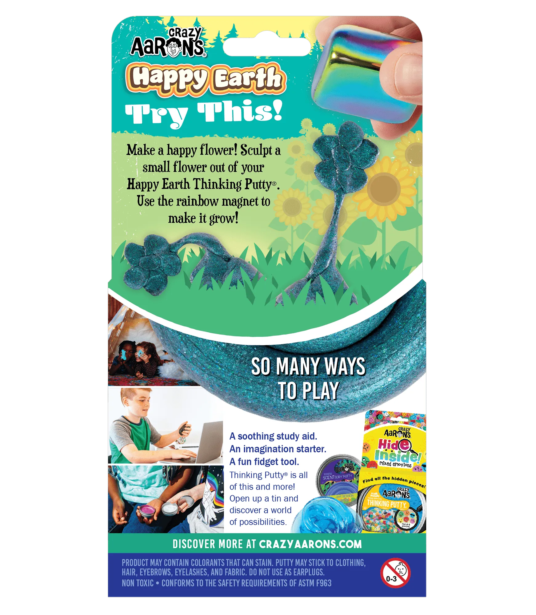 Crazy Aaron's Putty Happy Earth - Magnetic Storms - Toybox Tales