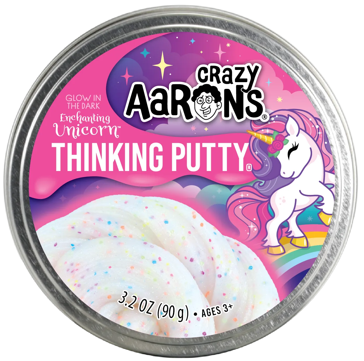 Crazy Aaron's Putty Enchanting Unicorn - Glowbrights - Toybox Tales