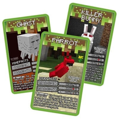 Top Trumps Minecraft card game cards and box