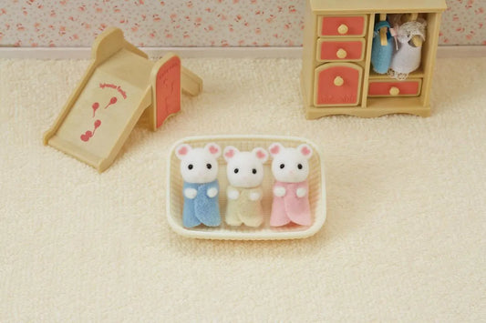 Sylvanian Families - Marshmallow Mouse Triplets - Toybox Tales