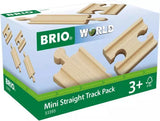 BRIO - Mini Straight Track Pack 4 pieces