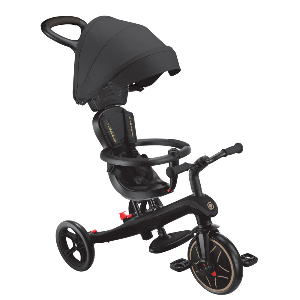Globber Explorer Trike 4in1 2026 - Black - front view