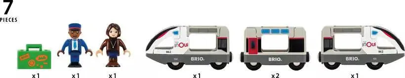 BRIO - TGV High Speed Train 7 pieces - Toybox Tales