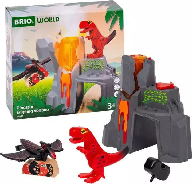 BRIO - Dinosaur Erupting Volcano 5 pieces - Toybox Tales