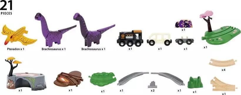 BRIO - Dinosaur Adventure Set 21 pieces - Toybox Tales