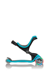 Globber GO UP Deluxe Convertible Scooter w Light up Wheels -  Teal