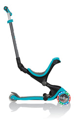 Globber GO UP Deluxe Convertible Scooter w Light up Wheels -  Teal