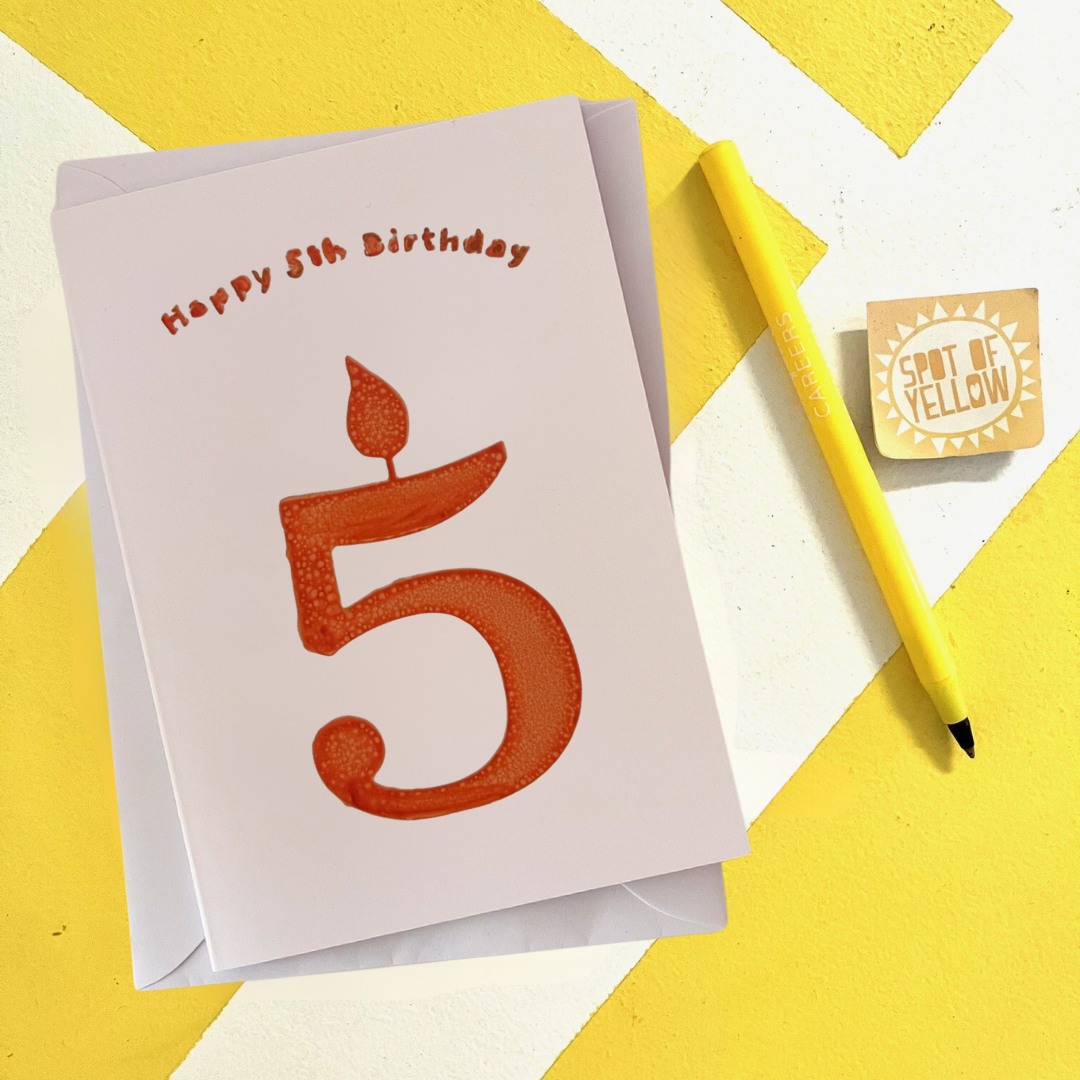 Greeting Card | Spot of Yellow