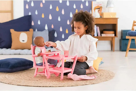 Corolle High Chair - Pink - Toybox Tales