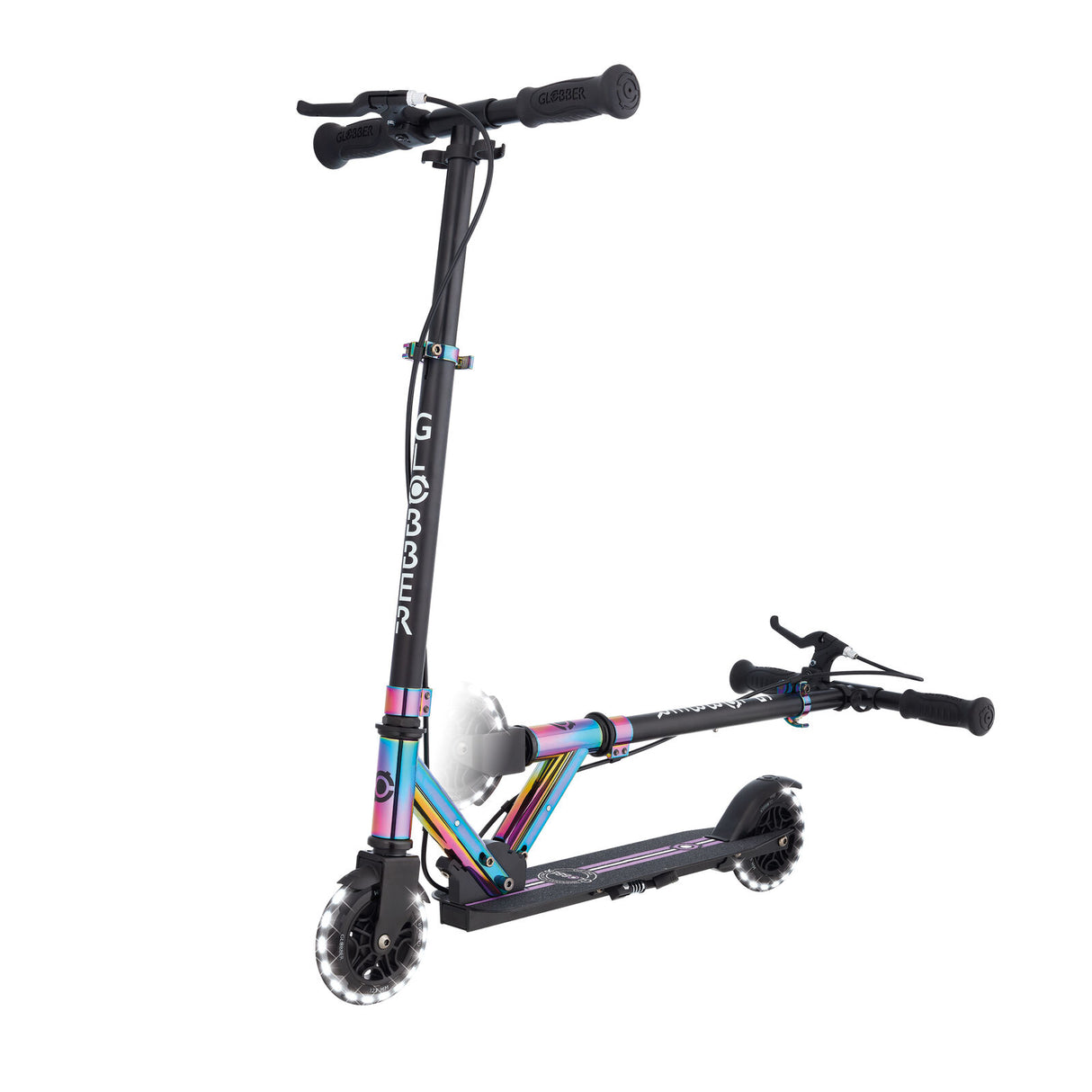 Globber Flow Element Junior Lights - Neochrome