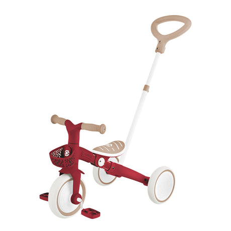 Globber Learning Trike 3in1 Plus Ecologic - Vintage Red - front view