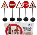 Road Sign Set - 70cm - 5 Pieces - Toybox Tales