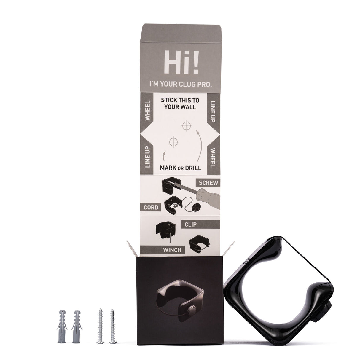 Hornit | CLUG PRO plus bike rack - Black - 70-81mm tyres