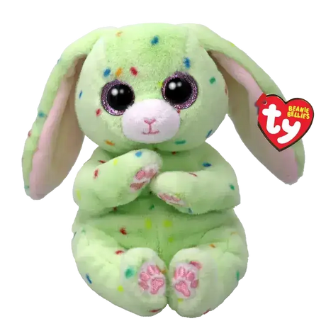 Ty Beanie Bellies | Fern the Green Bunny | Regular - Toybox Tales