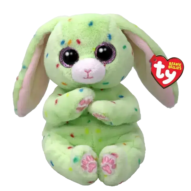 Ty Beanie Bellies | Fern the Green Bunny | Regular - Toybox Tales