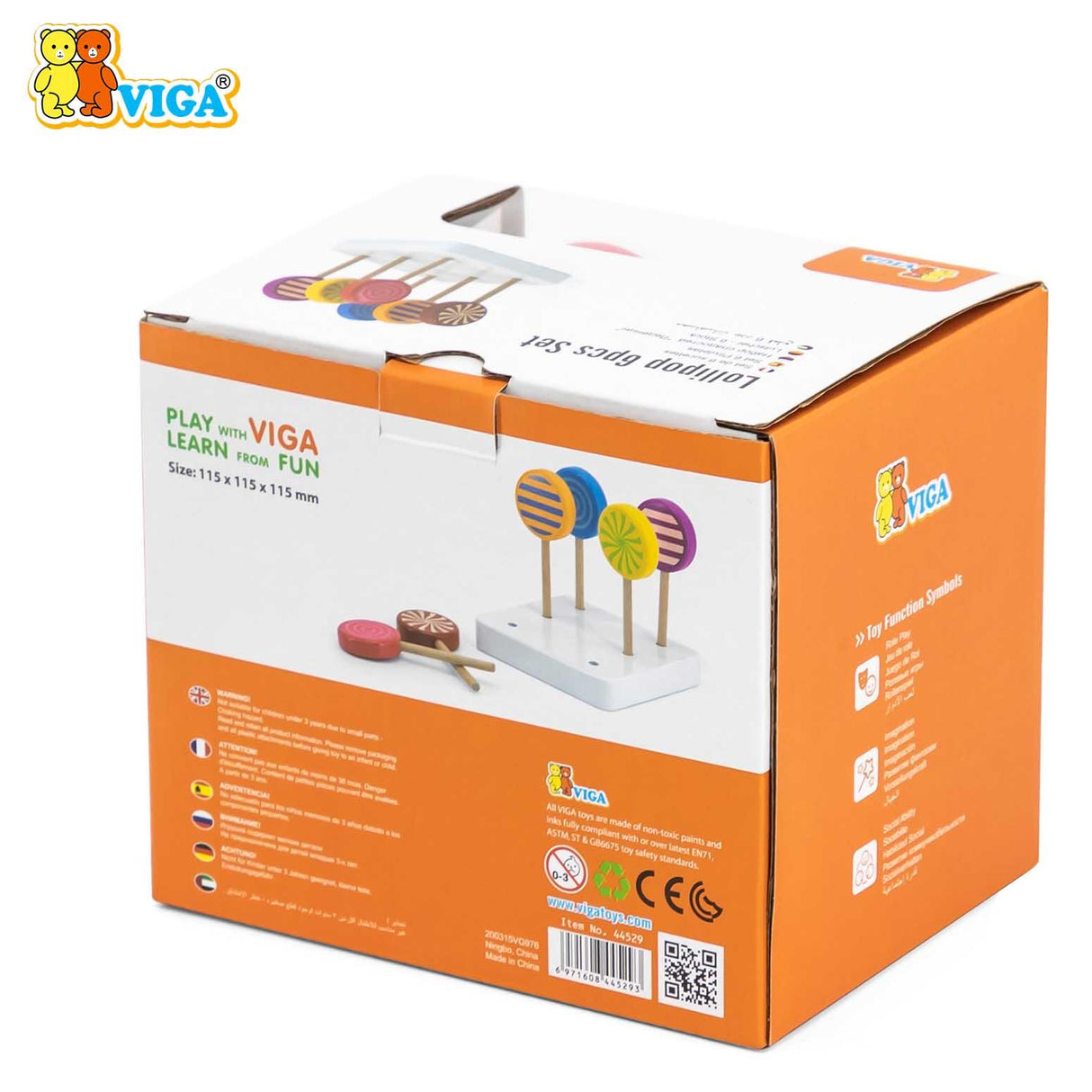 Wooden Lollipops 6 Piece Set