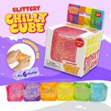 Glitter Chilly Cube glitter-filled squeeze fidget cube