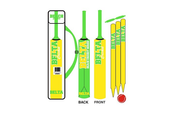 Cricket Set – Size 5 – Wood, Green & Gold